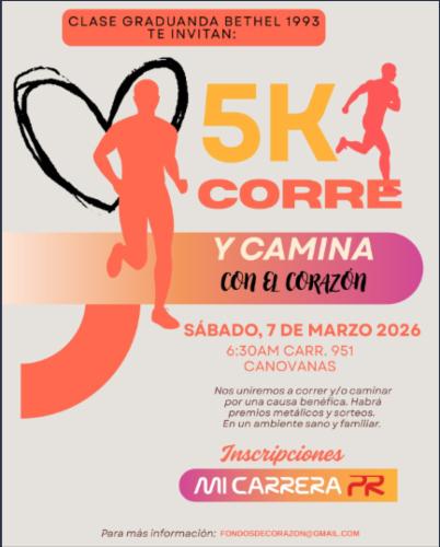 2026 5k Corre y Camina con el Corazon - RaceRecord